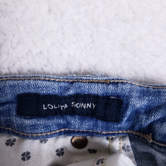 Lucky Brand Lolita Skinny Distressed Ankle Jeans 10 Light Wash - Picture 8 of 11